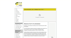 Desktop Screenshot of fair-for-you.com